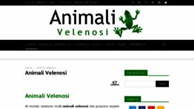 What Animali-velenosi.it website looked like in 2018 (6 years ago)