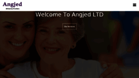 What Angjed.com website looked like in 2018 (6 years ago)