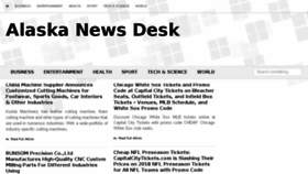 What Alaskanewsdesk.com website looked like in 2018 (6 years ago)