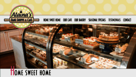 What Alainasbakeshoppe.com website looked like in 2018 (6 years ago)