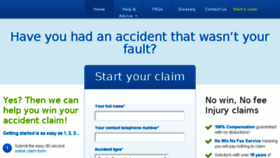 What Accidentclaims.org website looked like in 2018 (6 years ago)