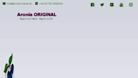 What Aronia-original.de website looked like in 2018 (6 years ago)