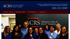 What Atlantacolon.com website looked like in 2018 (6 years ago)