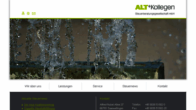 What Altundkollegen.de website looked like in 2018 (6 years ago)