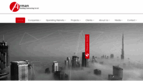 What Arman-group.com website looked like in 2018 (6 years ago)