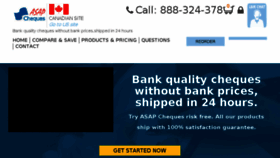 What Asap-cheques.com website looked like in 2018 (6 years ago)