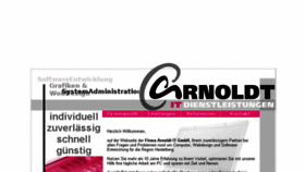 What Arnoldt.de website looked like in 2018 (6 years ago)