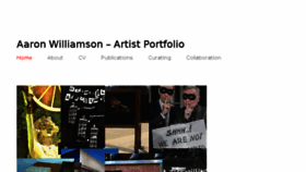 What Aaronwilliamson.org website looked like in 2018 (6 years ago)