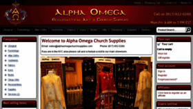 What Alphaomegachurchsupplies.com website looked like in 2018 (6 years ago)