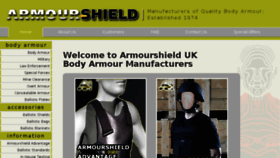 What Armourshield.com website looked like in 2018 (6 years ago)