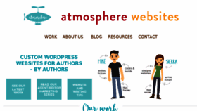 What Atmosphereauthorwebsites.com website looked like in 2018 (6 years ago)