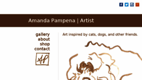 What Amandapampena.com website looked like in 2018 (7 years ago)