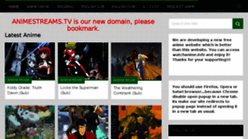 What Animestreams.tv website looked like in 2018 (5 years ago)