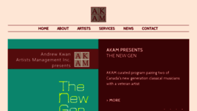 What Andrewkwanartists.com website looked like in 2018 (6 years ago)