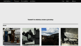 What Arkitektur-n.no website looked like in 2018 (6 years ago)