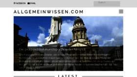 What Allgemeinwissen.com website looked like in 2018 (6 years ago)