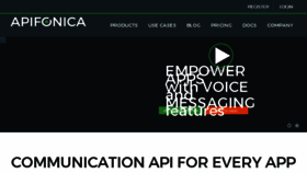 What Apifonica.com website looked like in 2018 (6 years ago)