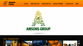 What Amsonsgroup.net website looked like in 2018 (6 years ago)
