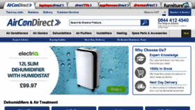 What Aircondirect.co.uk website looked like in 2018 (5 years ago)