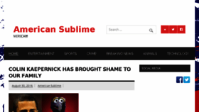 What Americansublime.com website looked like in 2018 (6 years ago)