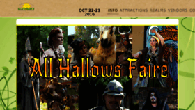 What Allhallowsfaire.com website looked like in 2018 (6 years ago)