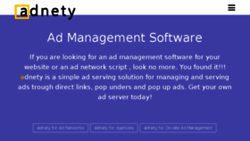 What Adnety.com website looked like in 2018 (6 years ago)