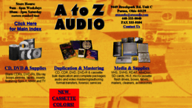 What Atozaudio.com website looked like in 2018 (6 years ago)