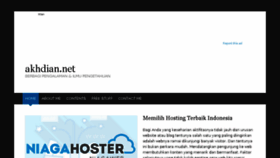 What Akhdian.net website looked like in 2018 (5 years ago)