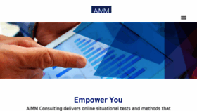 What Aimmconsulting.com website looked like in 2018 (6 years ago)