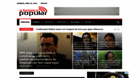 What Abroncapopular.com.br website looked like in 2018 (6 years ago)