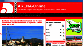 What Arena-info.com website looked like in 2018 (6 years ago)