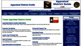 What Appraisaldistrictguide.com website looked like in 2018 (6 years ago)
