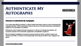 What Authenticatemyautographs.info website looked like in 2018 (5 years ago)