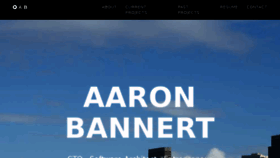 What Aaronbannert.com website looked like in 2018 (6 years ago)