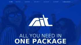 What Ait.hosting website looked like in 2018 (7 years ago)