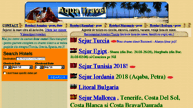 What Aquatravel.ro website looked like in 2018 (6 years ago)