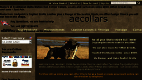 What Aecollars.co.uk website looked like in 2018 (5 years ago)