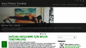 What Aurapilatesyenikoy.com website looked like in 2018 (6 years ago)