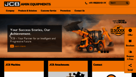What Aminequipments.jcbindia.co.in website looked like in 2018 (6 years ago)