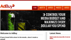 What Adbuy.com website looked like in 2018 (6 years ago)