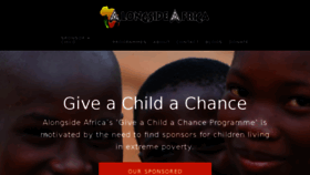 What Alongsideafrica.org website looked like in 2018 (7 years ago)