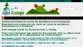 What Alpesecologie.com website looked like in 2018 (6 years ago)