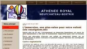 What Athenee-royal-neufchateau-bertrix.be website looked like in 2018 (5 years ago)