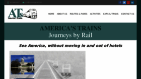 What Americantrainvacations.com website looked like in 2018 (6 years ago)