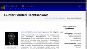 What Anwalt-fenderl.de website looked like in 2018 (5 years ago)