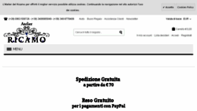 What Atelierdelricamo.it website looked like in 2018 (8 years ago)