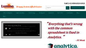 What Analytica.com website looked like in 2018 (6 years ago)