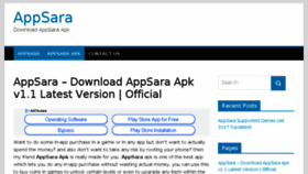 What Appsara.co website looked like in 2018 (6 years ago)