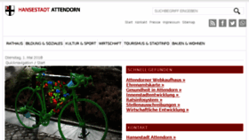 What Attendorn.de website looked like in 2018 (5 years ago)