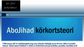 What Abojihad.se website looked like in 2018 (6 years ago)